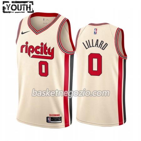 Canotte Bambino Portland Trail Blazers Damian Lillard 0 2019-20 Nike City Edition Swingman